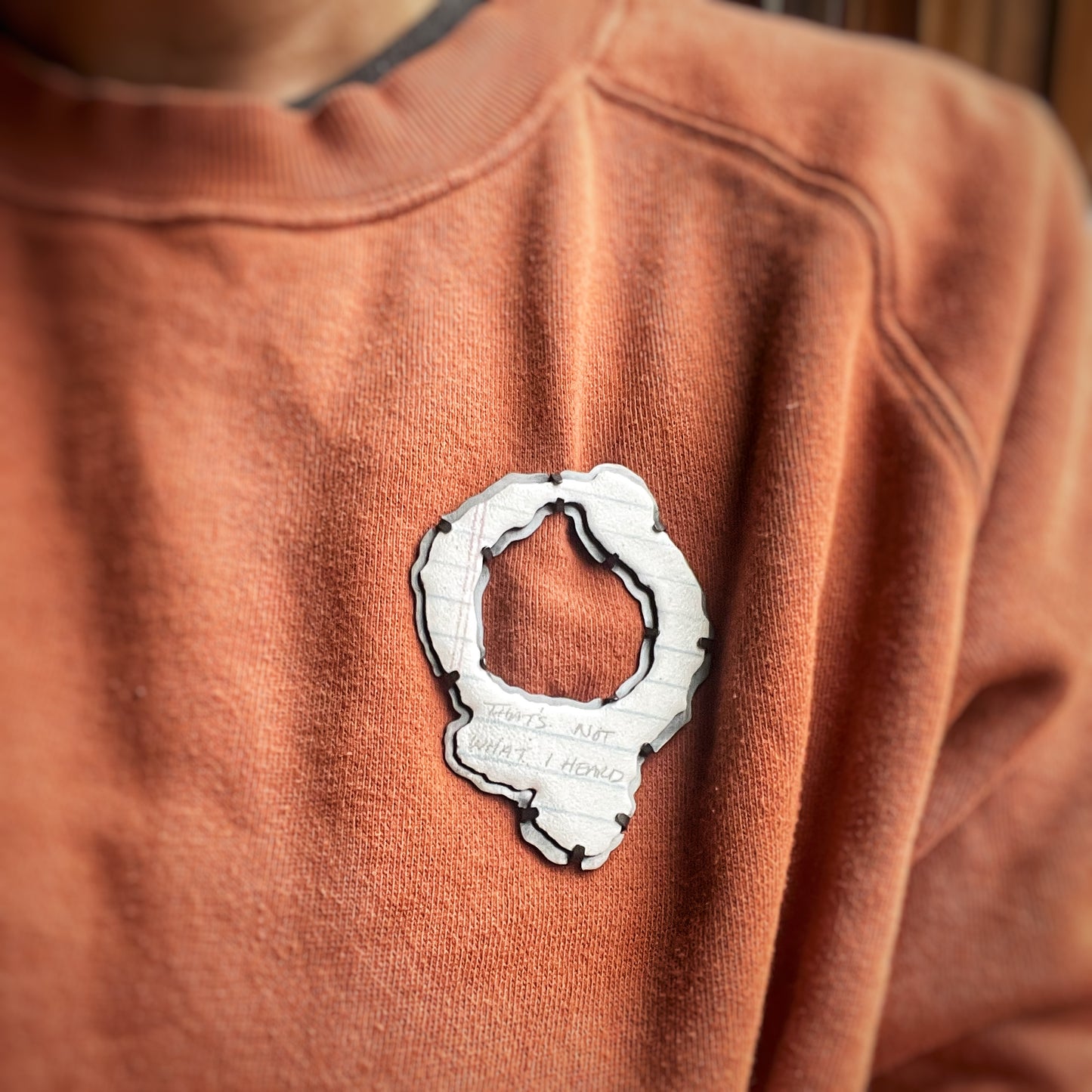 Tea Spill Brooch - That’s Not What I Heard