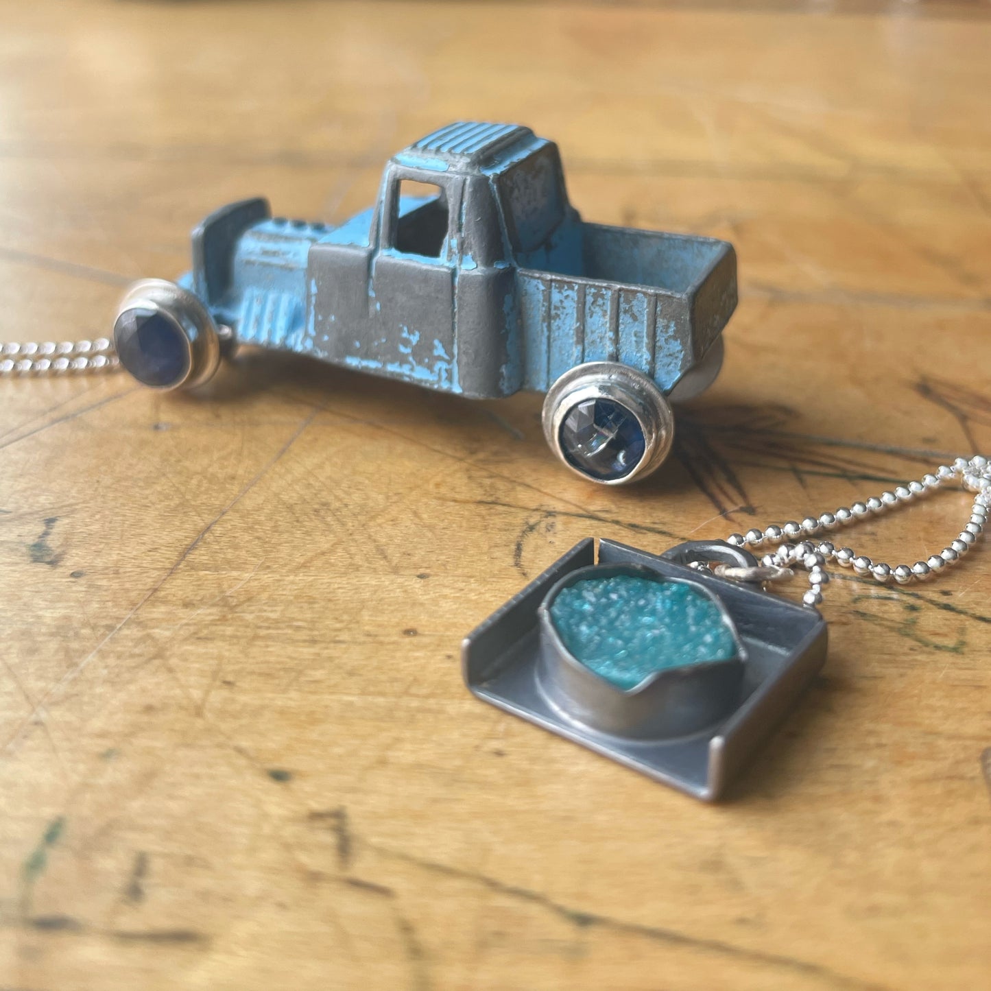 Little Blue Truck Best Friend Necklace