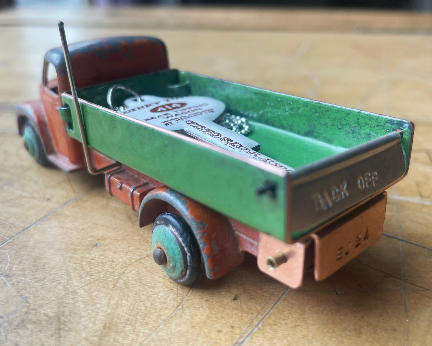 Dinky Toys Dodge Tipping Wagon with Enamel Key Pendant