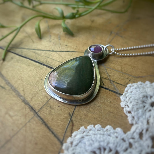 Green Jasper pendant